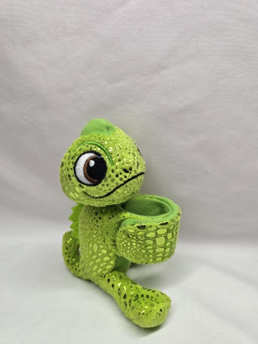 Disney Cutie Cuff Plush Slap Bracelet Band, Pascal From Tangled